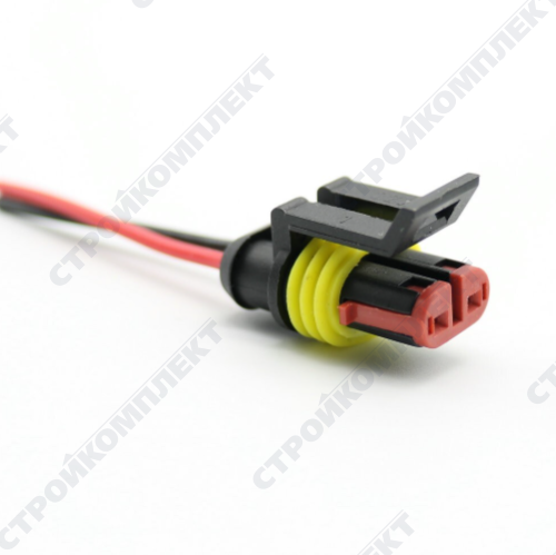 Разъём эл. 2-конт. АМР (овальный, с проводами) [282080-01]