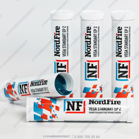 Смазка пластичная NordFire Vega Standart EP 2 (патрон 400 мл) [NF100205]