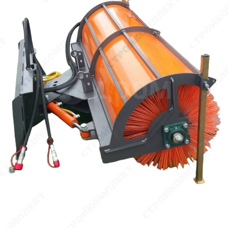 Щетка открытая 1800мм с гидравлическим поворотом диаметр ворса 550мм на SSL [MS]